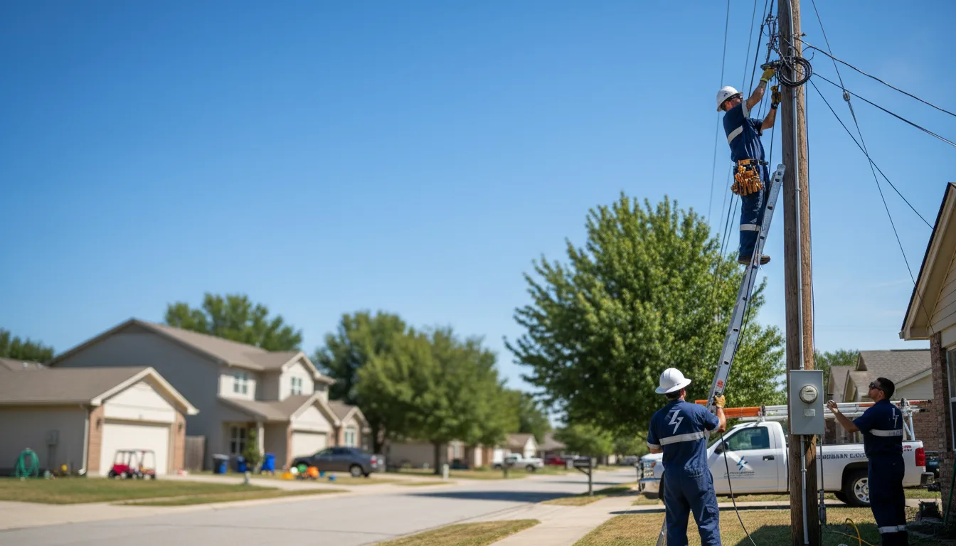 Residential electrician providing installation services in Pell City, AL